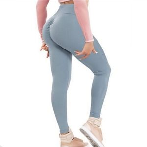 Booty Scrunch Leggings - Blue Grey